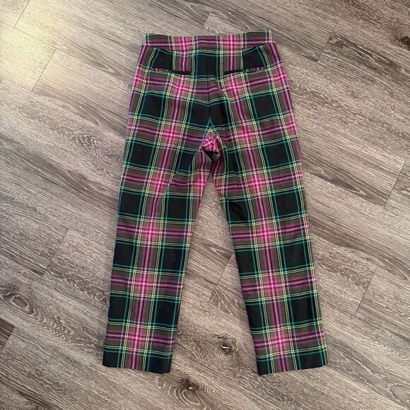 J. Crew Kate Straight Pant in Pink Stewart Tartan Wool blend - Picture 6 of 9